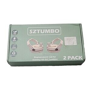 2PCS Replacement Lid for Stanley 40 OZ Tumbler,Spill Proof and Splash Resista...